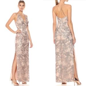 Aidan Mattox Sleeveless Long Dress